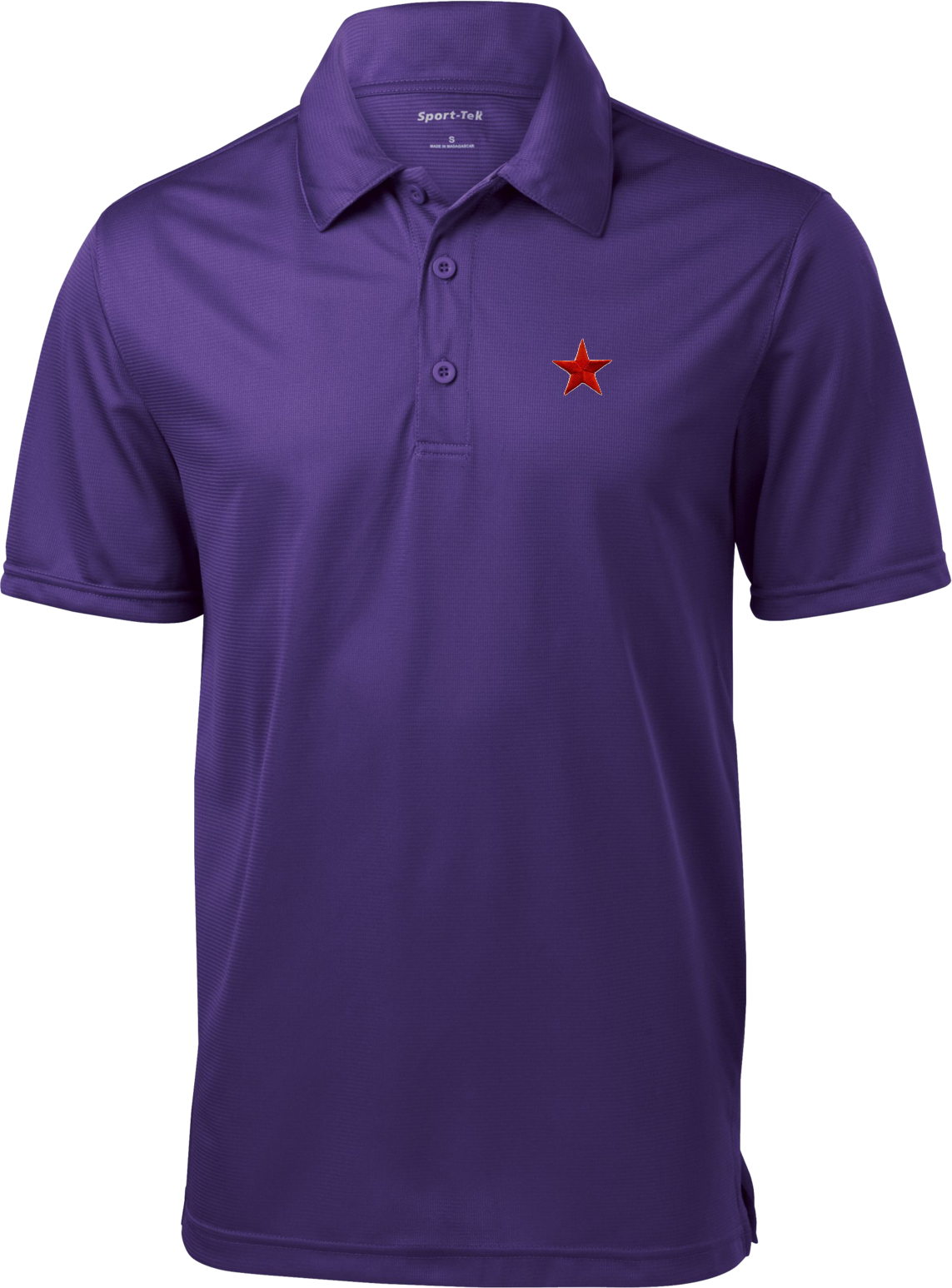 Buy Cool Shirts Red Star Patch Pocket Print Textured Polo | eBay